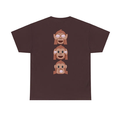 Introducing our Exclusive "See No Evil..Poop, Hear No Evil..Poop, Speak No Evil..Poop" Unisex Heavy Cotton Tee-shirt.