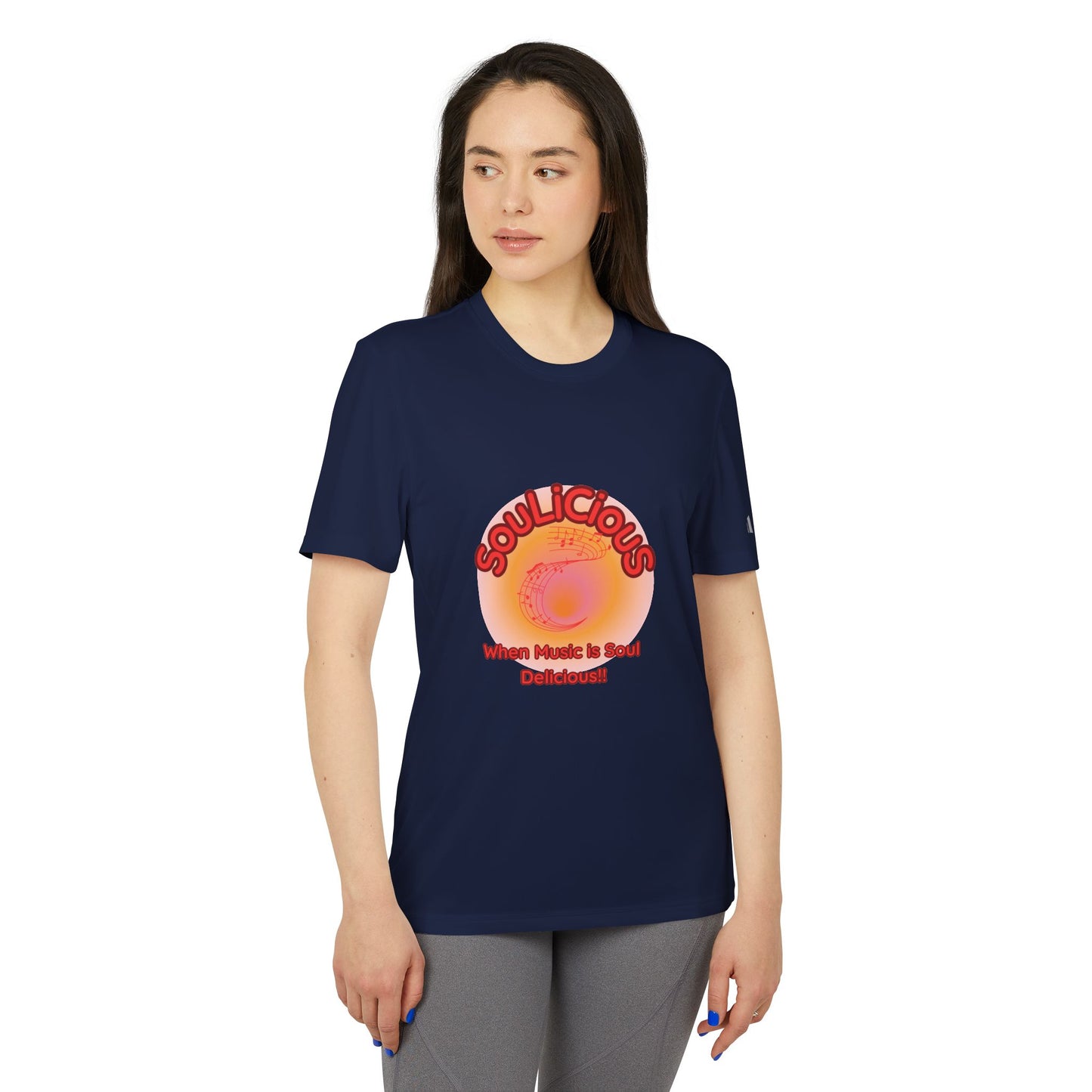 Unisex T-shirt - Adidas branded SouLiCiouS Top - LoveJustJules - Exclusive, Custom-Designed Apparel