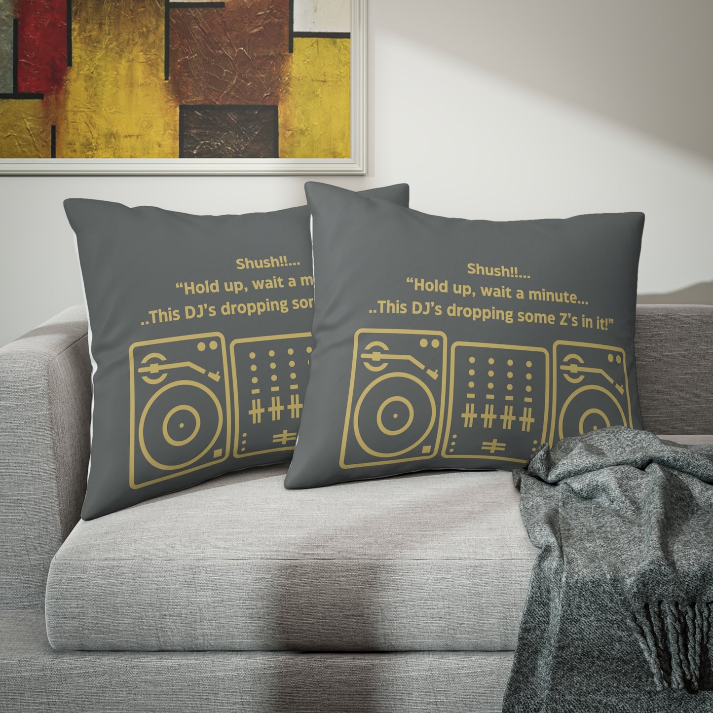 DJ-Inspired Pillow Sham Pillow Case | Unique Sleep Accessories