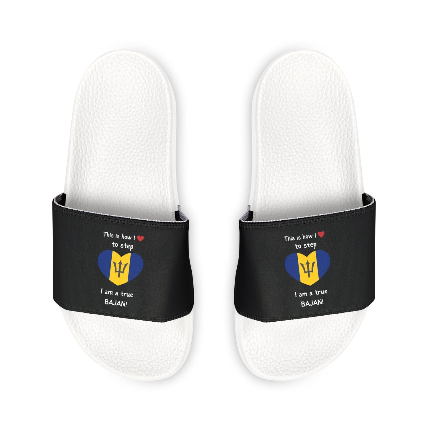 Men's PU Slide Sandals - Heart of Barbados Sliders