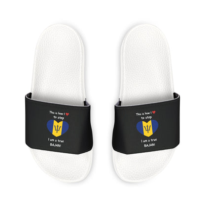 Men's PU Slide Sandals - Heart of Barbados Sliders