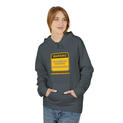 Unisex Midweight Softstyle Fleece Hoodie - "DON'T ENTER INTO SHIT'UATIONS OR SHIT'UATIONSHIPS!" Bold Warning Sign Hoodie & Sweat-Top – Empowering, Humorous, and Stylish Apparel