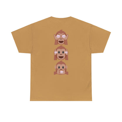 Introducing our Exclusive "See No Evil..Poop, Hear No Evil..Poop, Speak No Evil..Poop" Unisex Heavy Cotton Tee-shirt.