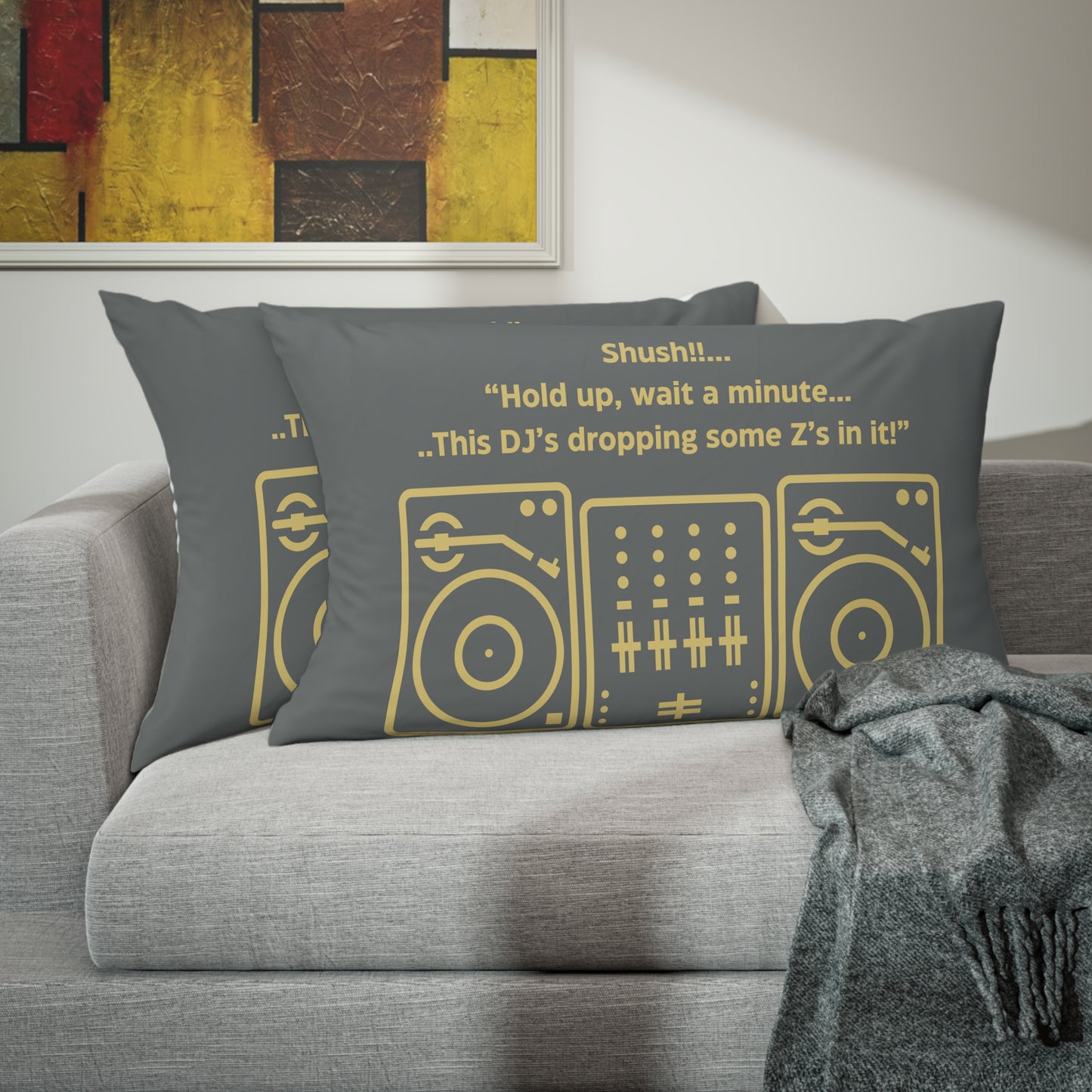 DJ-Inspired Pillow Sham Pillow Case | Unique Sleep Accessories