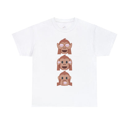 Introducing our Exclusive "See No Evil..Poop, Hear No Evil..Poop, Speak No Evil..Poop" Unisex Heavy Cotton Tee-shirt.