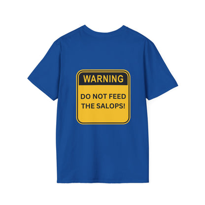 Unisex Softstyle T-Shirt - Patois Humour - DO NOT FEED THE SALOPS - Warning Sign Top