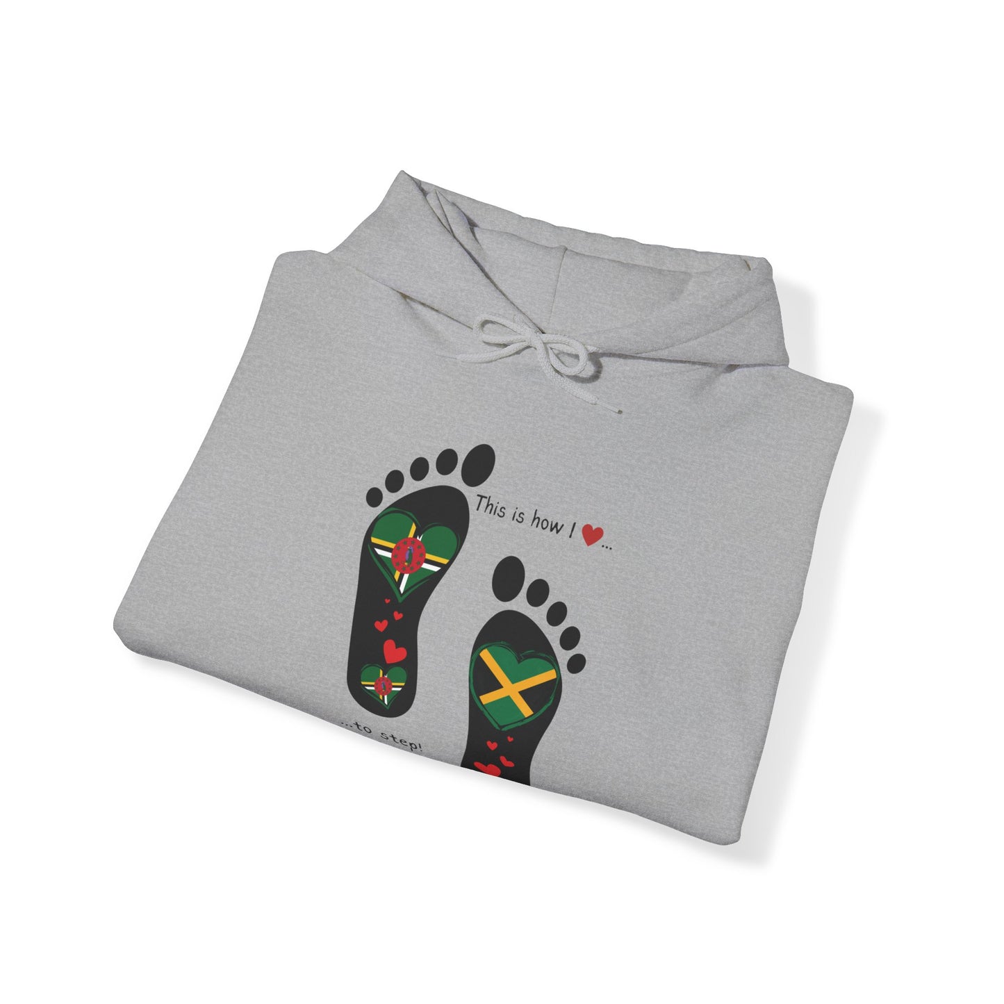 Introducing our exclusive unisex Dominican flag & Jamaican flag Hooded Top - Gift Idea - Dual Heritage Clothing -