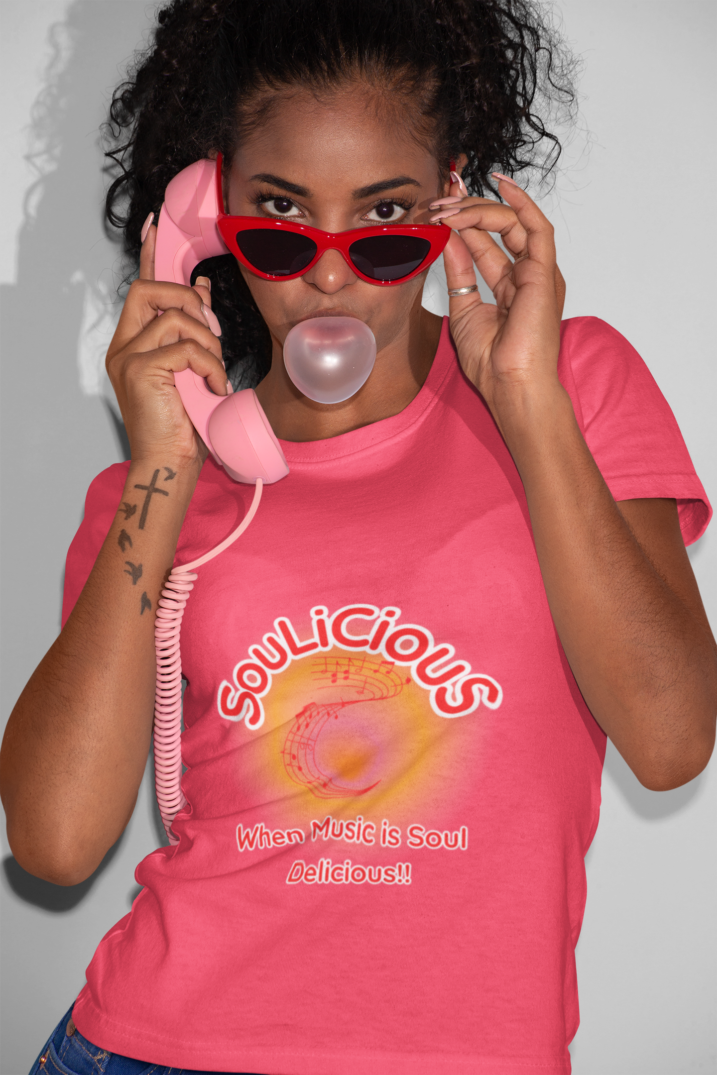 Unisex T-shirt - Adidas branded SouLiCiouS Top - LoveJustJules - Exclusive, Custom-Designed Apparel