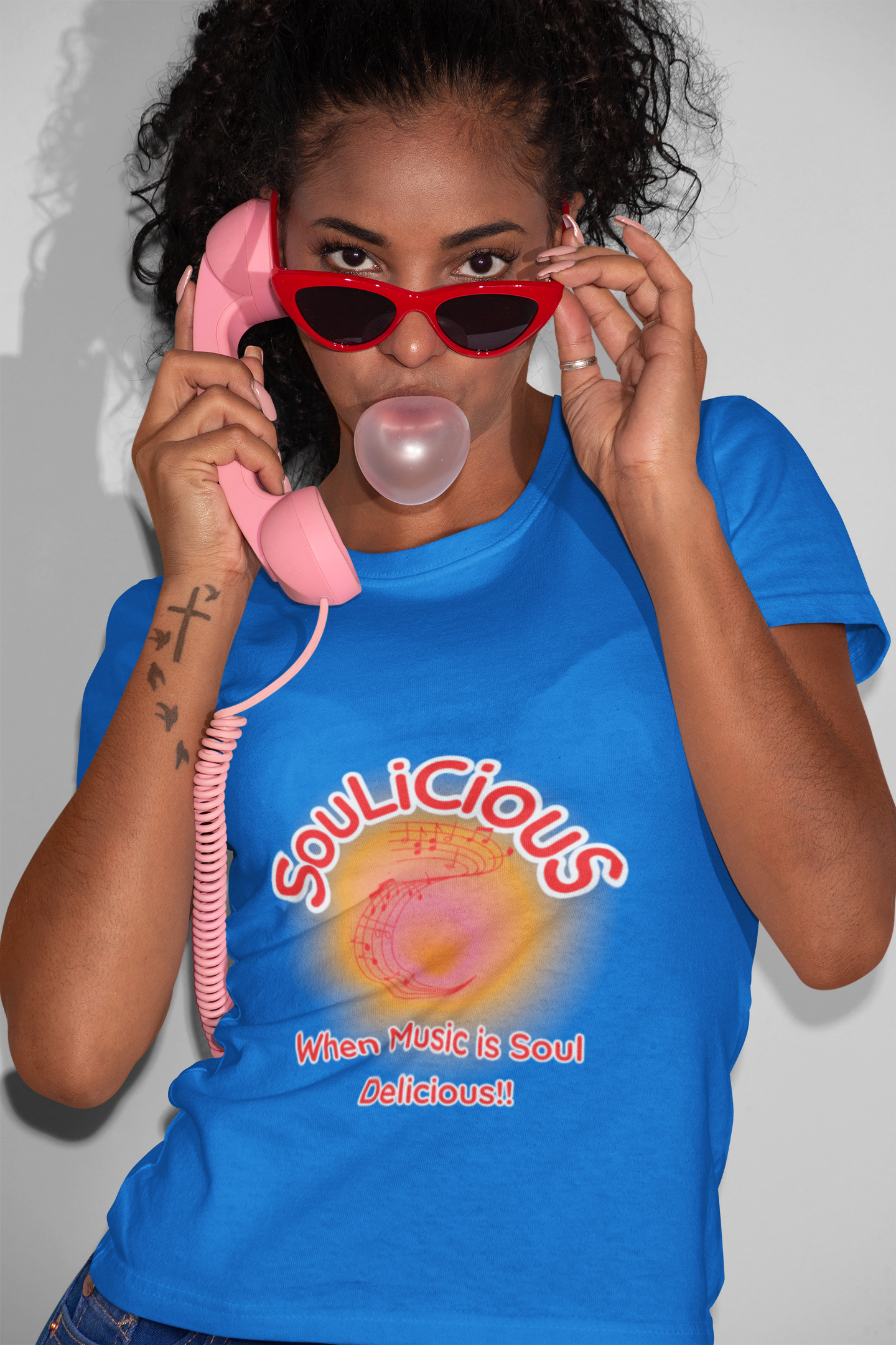 Unisex T-shirt - Adidas branded SouLiCiouS Top - LoveJustJules - Exclusive, Custom-Designed Apparel