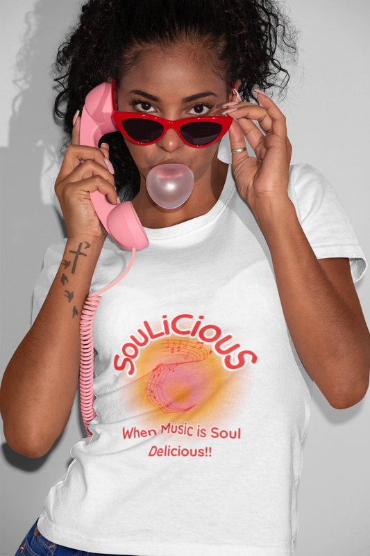 Unisex T-shirt - Adidas branded SouLiCiouS Top - LoveJustJules - Exclusive, Custom-Designed Apparel