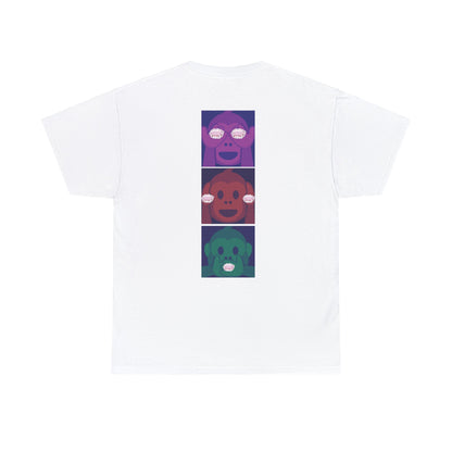 Introducing our Exclusive "See No Evil, Hear No Evil, Speak No Evil" Poop Emoji Graphic Tee-Shirt!