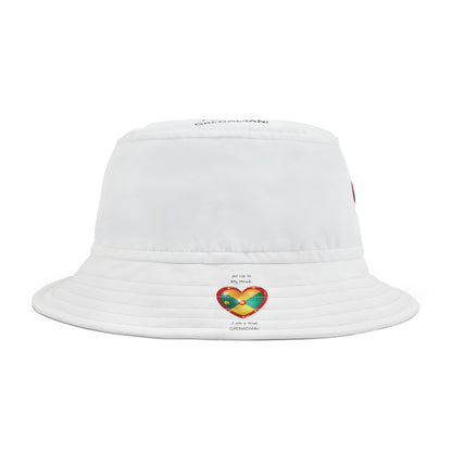 LoveJustJules Grenadian Heart Flag Bucket Hat