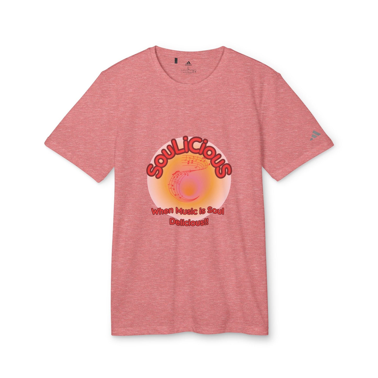 Unisex T-shirt - Adidas branded SouLiCiouS Top - LoveJustJules - Exclusive, Custom-Designed Apparel