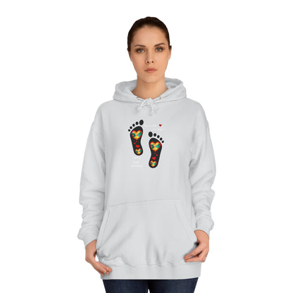 LoveJustJules Grenada Heart Flag Hoodie: Embrace Your Grenadian Pride