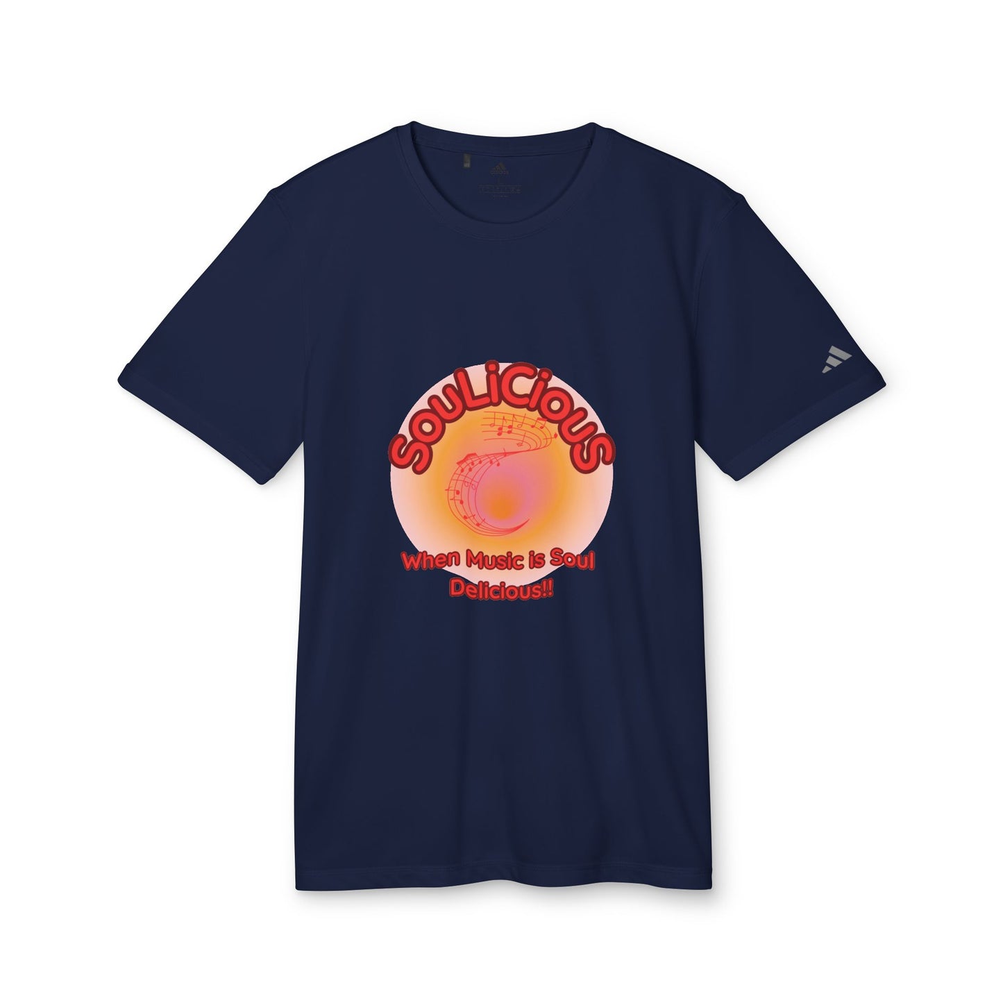 Unisex T-shirt - Adidas branded SouLiCiouS Top - LoveJustJules - Exclusive, Custom-Designed Apparel