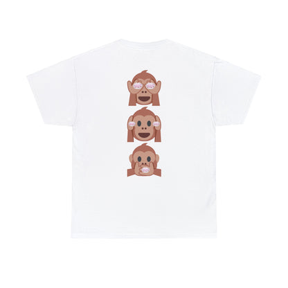 Introducing our Exclusive "See No Evil..Poop, Hear No Evil..Poop, Speak No Evil..Poop" Unisex Heavy Cotton Tee-shirt.