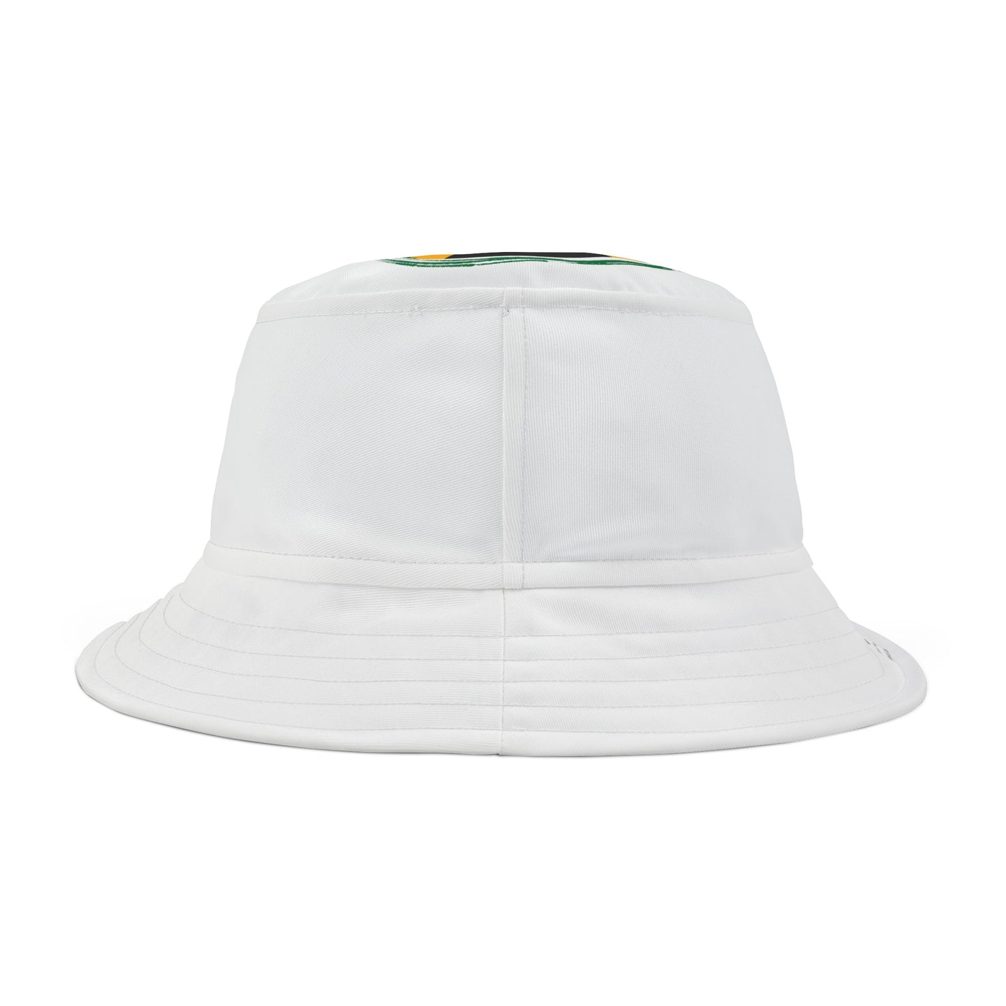 Elevate your style and showcase your Jamaican heritage with the LoveJustJules Heart-shaped Jamaican Flag Fisherman's Bucket Hat