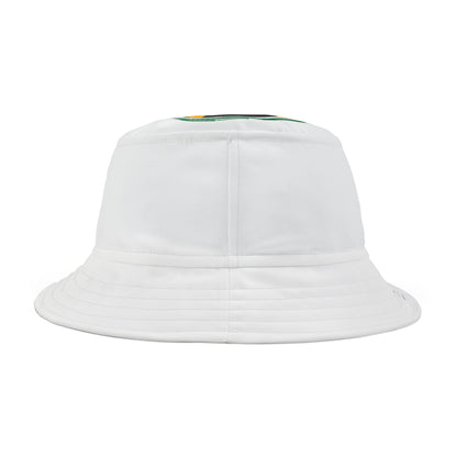 Elevate your style and showcase your Jamaican heritage with the LoveJustJules Heart-shaped Jamaican Flag Fisherman's Bucket Hat