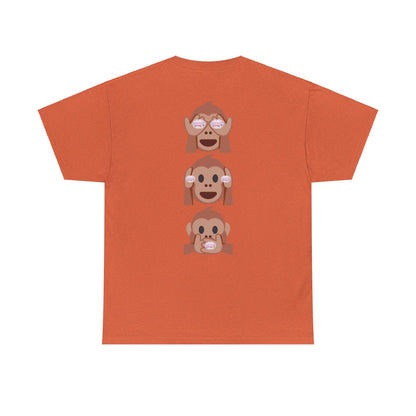 Introducing our Exclusive "See No Evil..Poop, Hear No Evil..Poop, Speak No Evil..Poop" Unisex Heavy Cotton Tee-shirt.