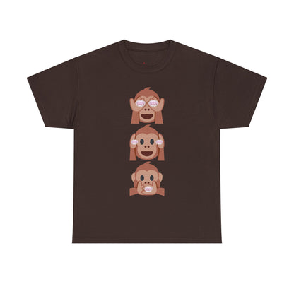 Introducing our Exclusive "See No Evil..Poop, Hear No Evil..Poop, Speak No Evil..Poop" Unisex Heavy Cotton Tee-shirt.