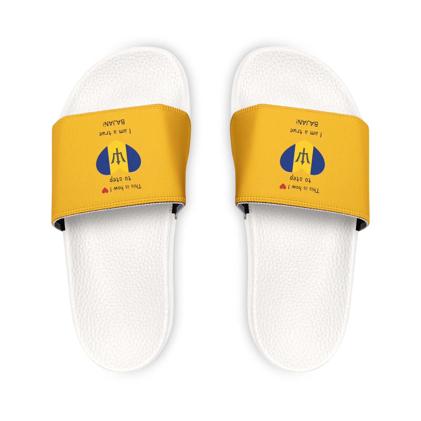 Women's PU Slide Sandals - Heart of Barbados Sliders