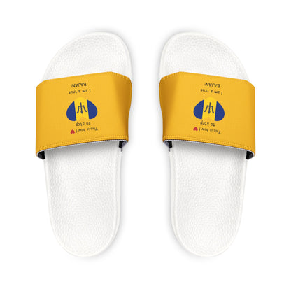 Women's PU Slide Sandals - Heart of Barbados Sliders