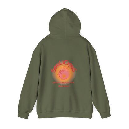 LoveJustJules - SouLiCiouS Style.. Front and Back Print Design - Unisex Hooded Sweatshirt