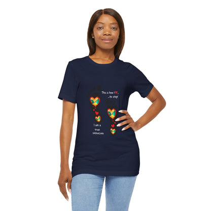 Unisex Jersey Short Sleeve Tee - LoveJustJules Grenadian Heart Flag Tee - Gift Idea