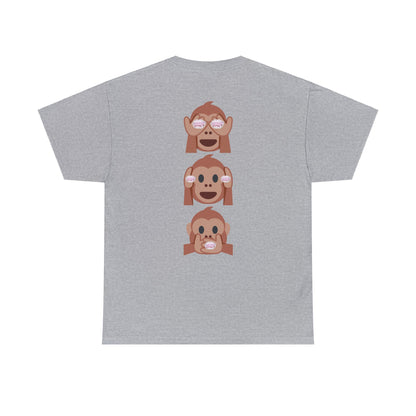 Introducing our Exclusive "See No Evil..Poop, Hear No Evil..Poop, Speak No Evil..Poop" Unisex Heavy Cotton Tee-shirt.