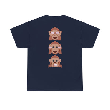 Introducing our Exclusive "See No Evil..Poop, Hear No Evil..Poop, Speak No Evil..Poop" Unisex Heavy Cotton Tee-shirt.