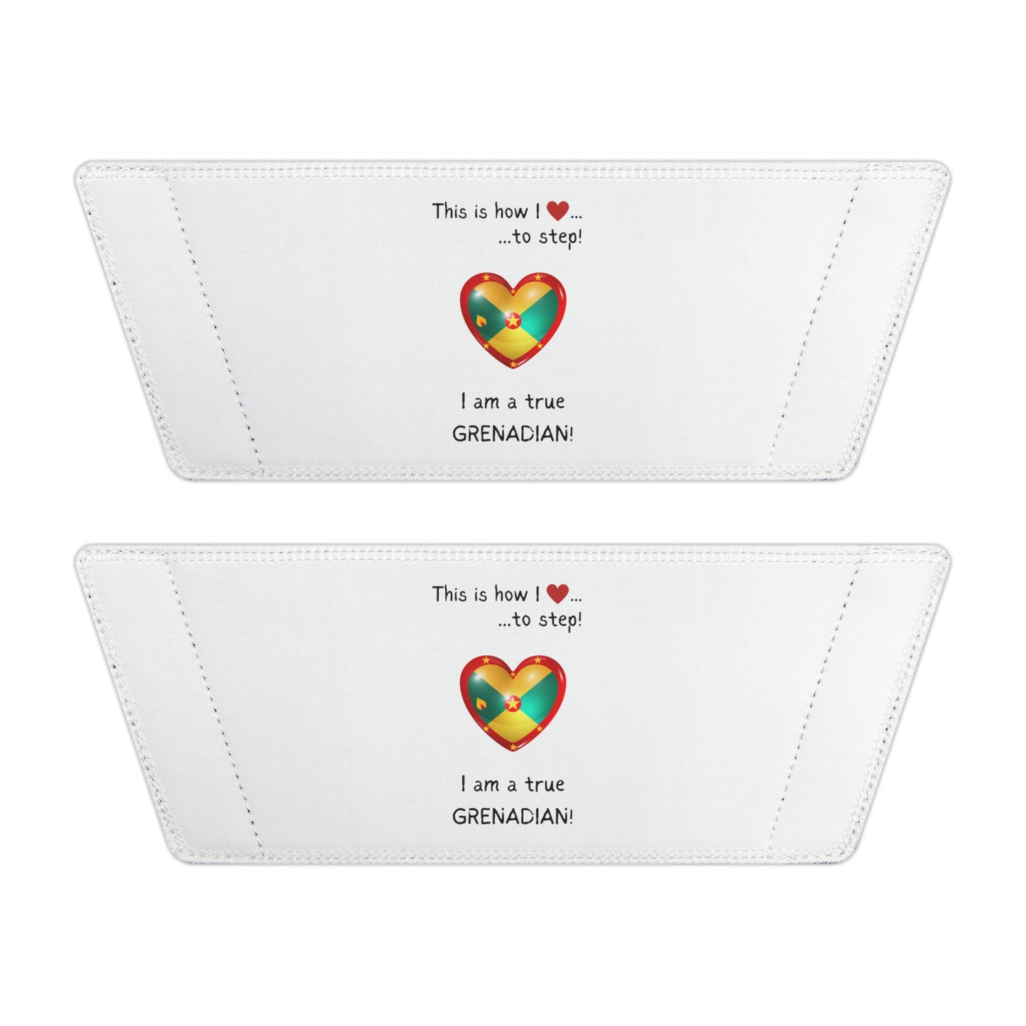 LoveJustJules Grenadian Heart-Shaped Flag Sliders