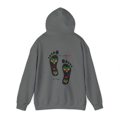 Dominica Love! Express Caribbean pride with our DNA-inspired Dominica Flag Hoodie. Unique design, ultimate comfort. Step into style!