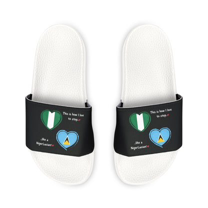 NigerLucian Sliders - Combining the flags of Nigeria & St. Lucia in one design to represent dual-nationality pride.