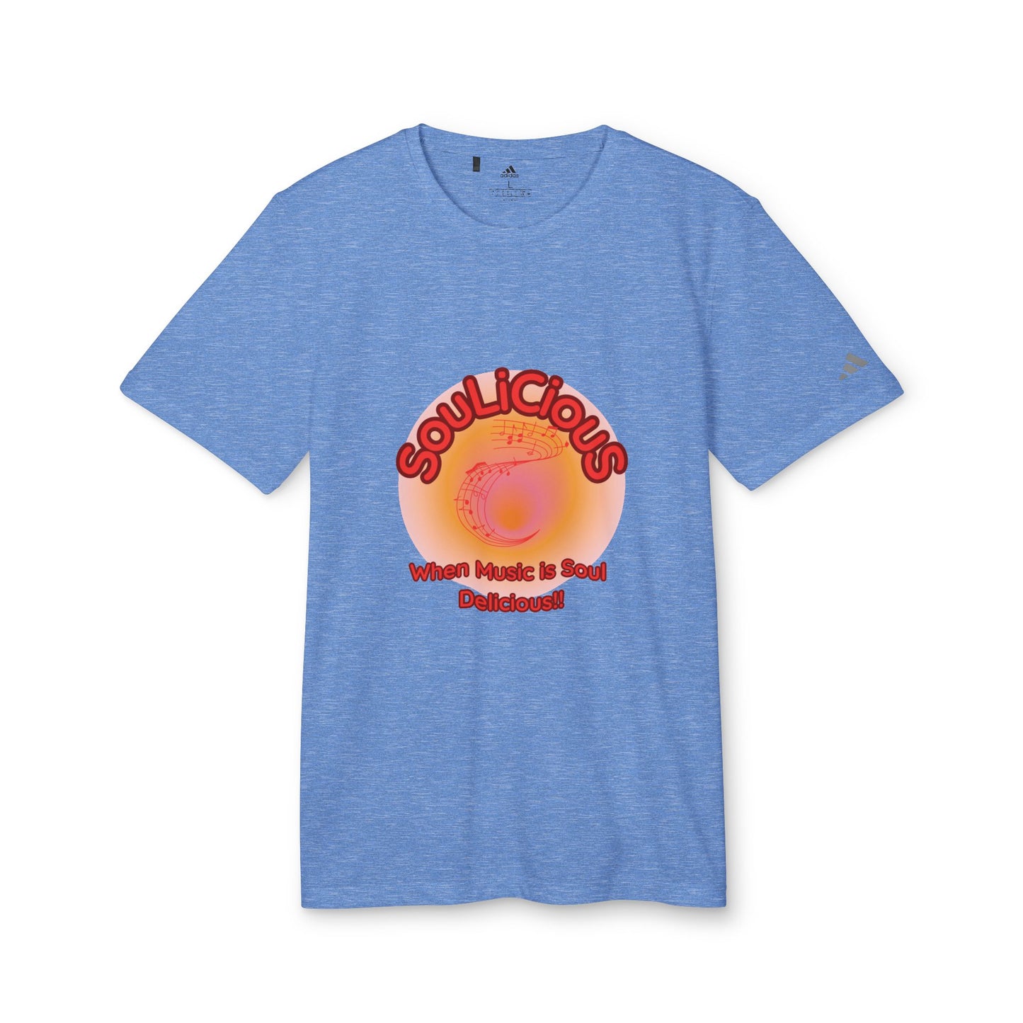 Unisex T-shirt - Adidas branded SouLiCiouS Top - LoveJustJules - Exclusive, Custom-Designed Apparel