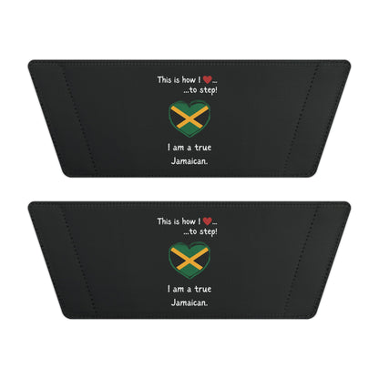 Men's PU Slide Sandals - Step into Jamaican pride with our newly designed Heart-shaped Jamaican flag slider footwear from LoveJustJules!