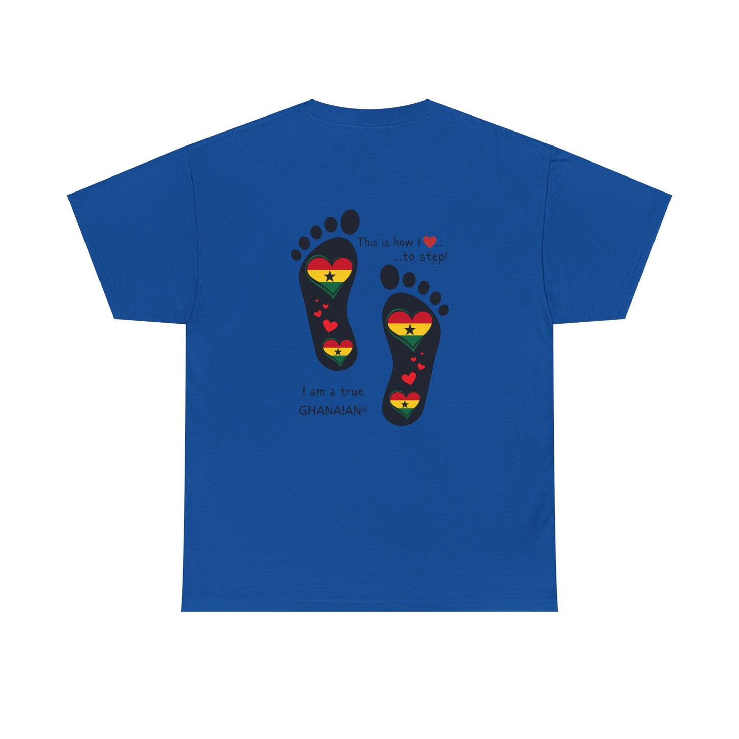 Unisex Ultra Cotton Tee - LoveJustJules Heart Flag Unisex Tee: Ghanaian Pride Edition