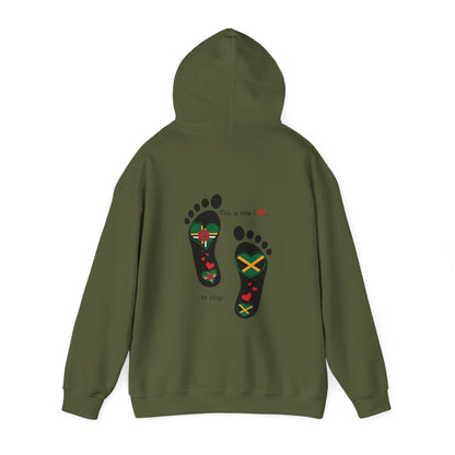 Introducing our exclusive unisex Dominican flag & Jamaican flag Hooded Top - Gift Idea - Dual Heritage Clothing -