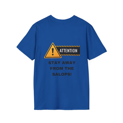 Unisex Softstyle T-Shirt - Featuring design print - "STAY AWAY FROM THE SALOPS"