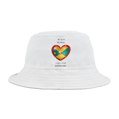 LoveJustJules Grenadian Heart Flag Bucket Hat