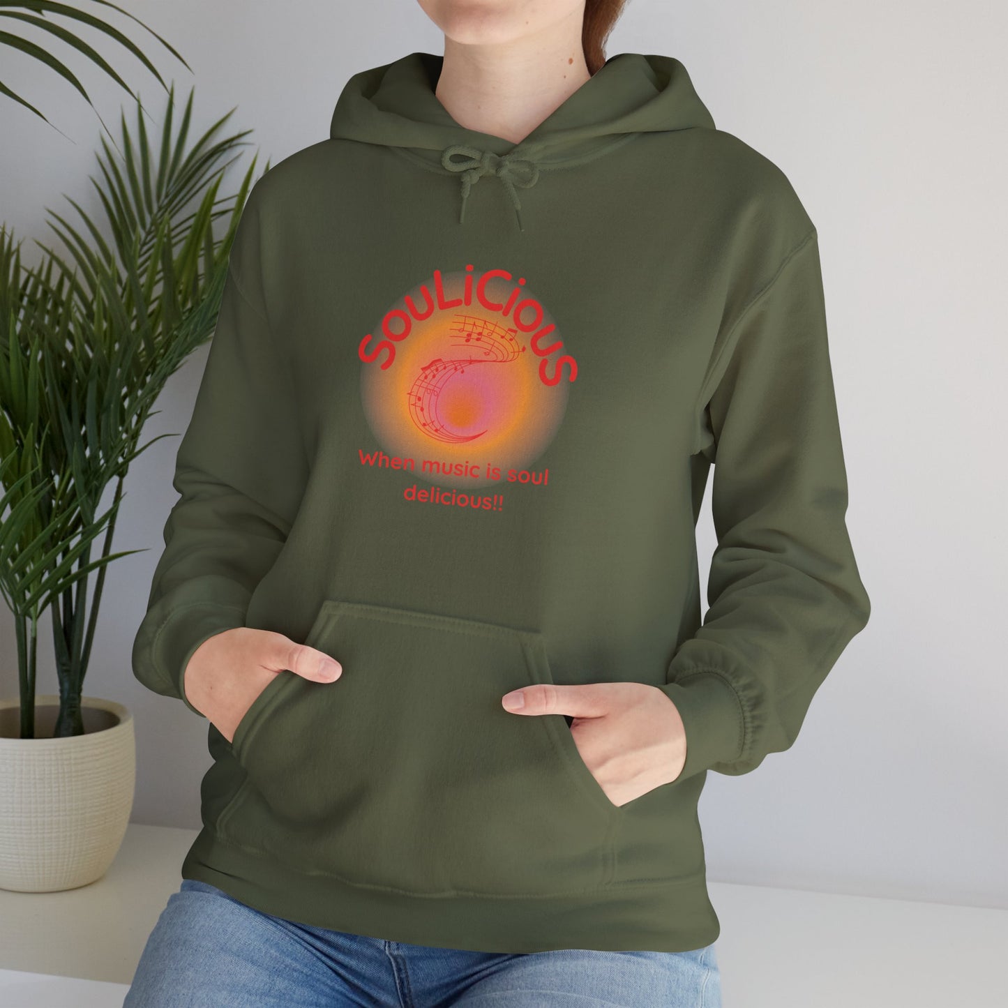LoveJustJules - SouLiCiouS Style.. Front and Back Print Design - Unisex Hooded Sweatshirt