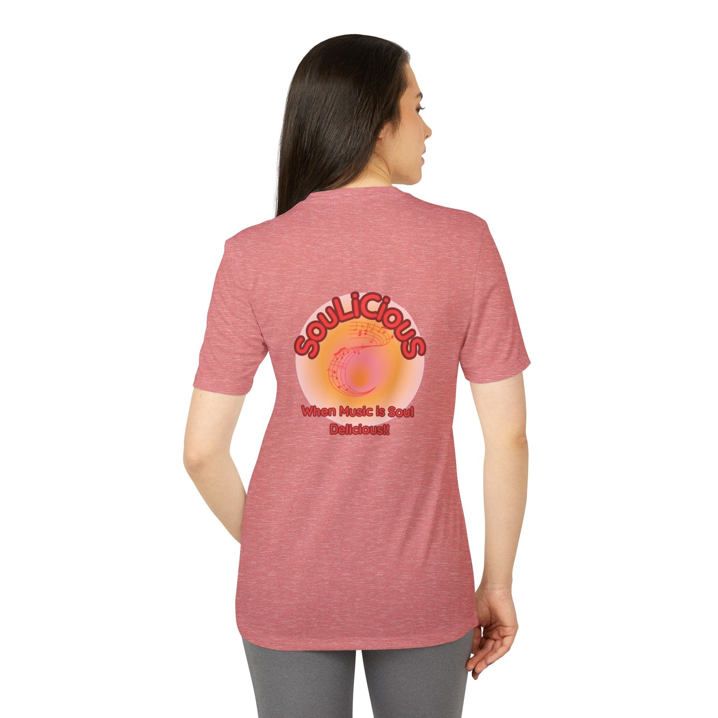 Unisex T-shirt - Adidas branded SouLiCiouS Top - LoveJustJules - Exclusive, Custom-Designed Apparel