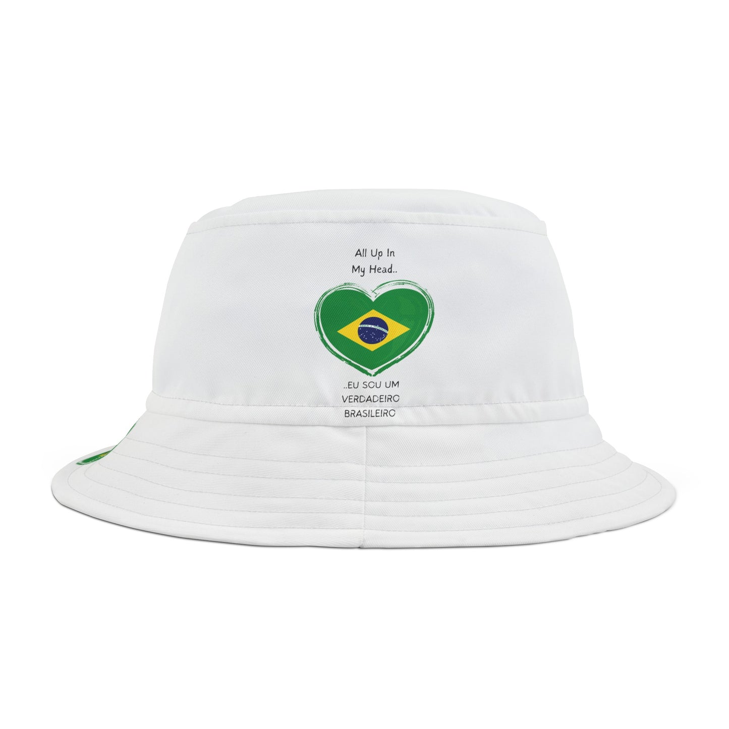 Heart-Shaped Brazil Flag Bucket Hat - LoveJustJules