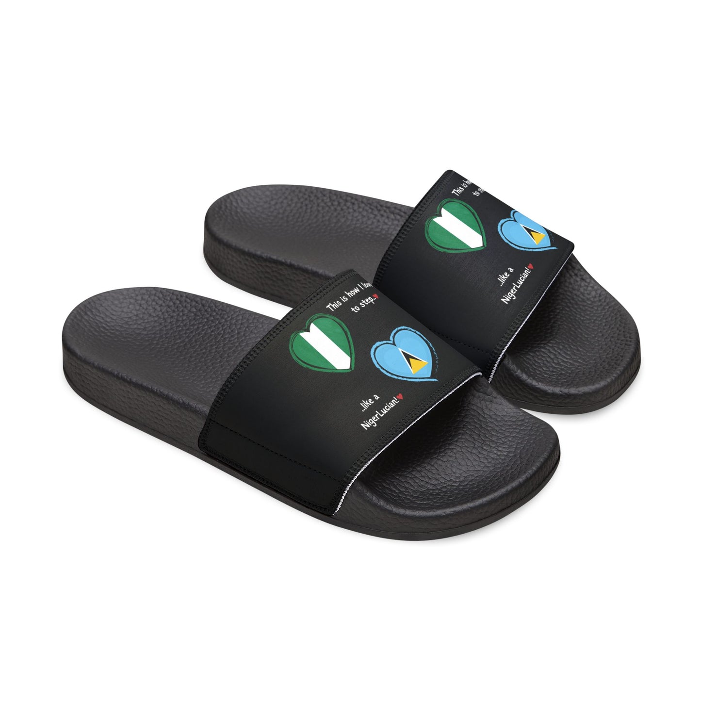 NigerLucian Sliders - Combining the flags of Nigeria & St. Lucia in one design to represent dual-nationality pride.